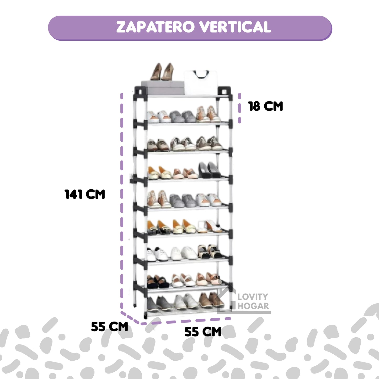 Zapatero vertical 7 niveles